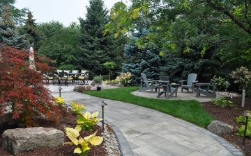 Backyard landscaping design in Etobicoke