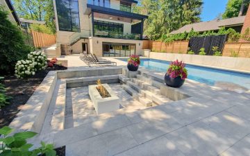 MODERN POOL AND SUNKEN FIREPIT